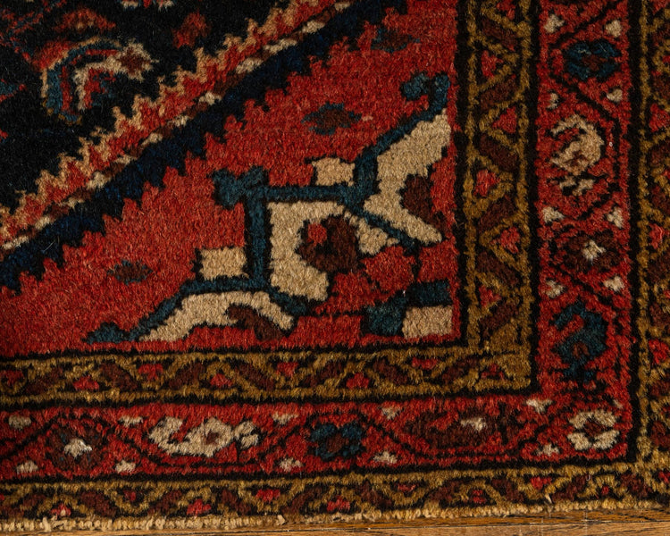 Hand knotted WOOL MALAYER 2'8" x 3'10"