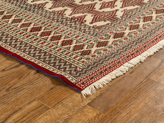 Hand knotted WOOL TURKEMAN 3'10" x 5'7"