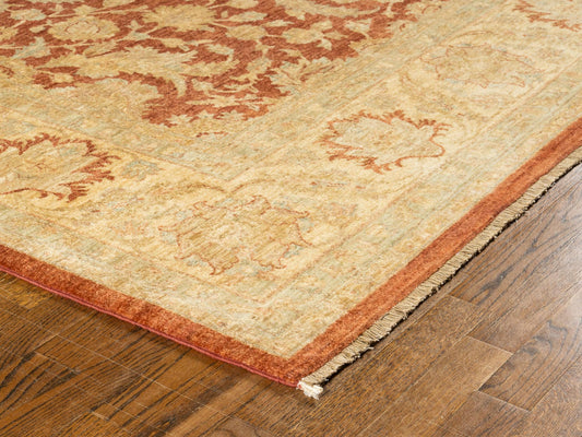 Hand knotted WOOL OUSHAK 7'10" x 10'1"