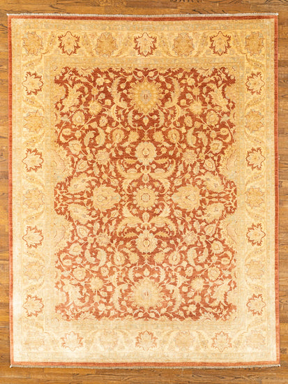 WOOL RUG, OUSHACK, RUST/IVORY (Rectangle) Origin: PAK , Hand,knotted