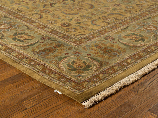 Hand knotted WOOL KASHAN 12'2" x 15'6"