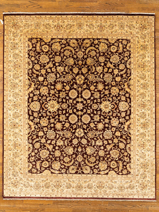 WOOL RUG, OUSHACK, RED/ BEIGE (Rectangle) Origin: Pakistan , Hand,knotted