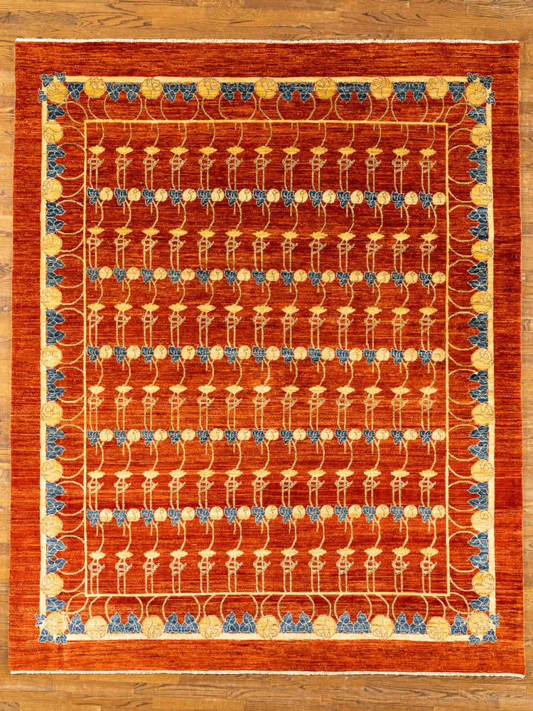 WOOL RUG, OUSHACK, RED (Rectangle) Origin: Pakistan , Hand,knotted