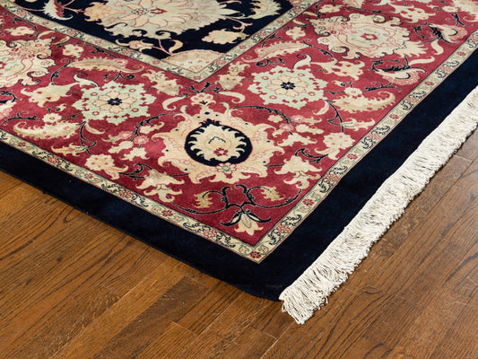 Hand knotted WOOL TABRIZ 12'3" x 15'1"