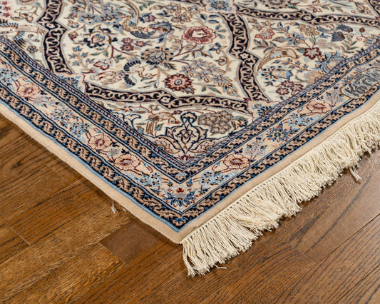 Hand knotted WOOL NIAN 3'4" x 12'11"