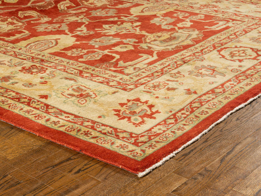 Hand knotted WOOL MAHAL 7'3" x 10'
