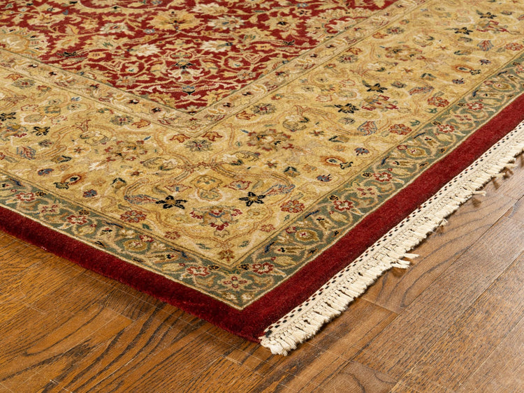 Hand knotted WOOL AGRA 8'1" x 10'