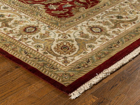Hand knotted WOOL TABRIZ 11'10" x 18'