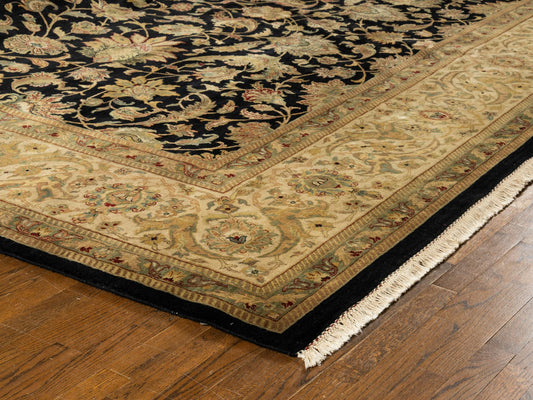 Hand knotted WOOL TABRIZ 12'2" x 15'1"