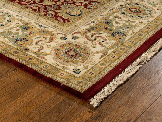 Hand knotted WOOL TABRIZ 11'8" x 17'11"