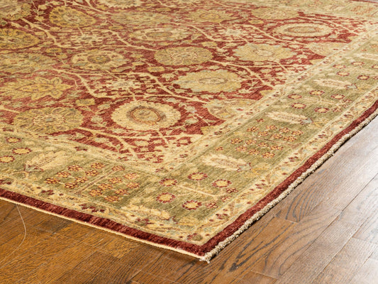 Hand knotted WOOL FARAHAN 7'5" x 10'2"