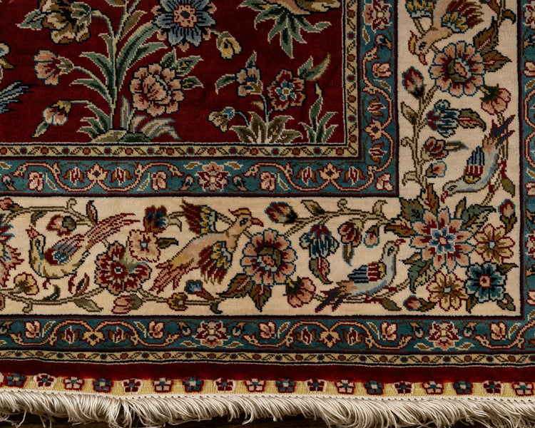 Hand knotted Chinese Silk TABRIZ 2'6" x 10'