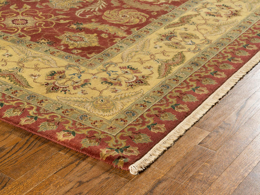 Hand knotted WOOL KASHAN 8'3" x 9'8"
