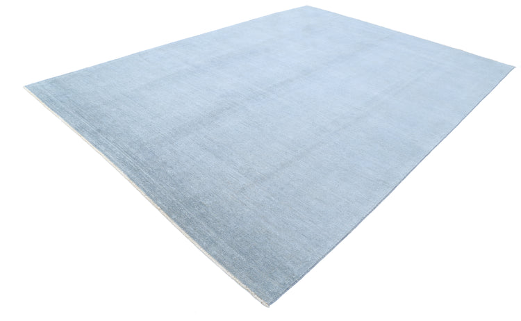 Hand Knotted Overdyed Wool Rug - 9'0'' x 12'3''