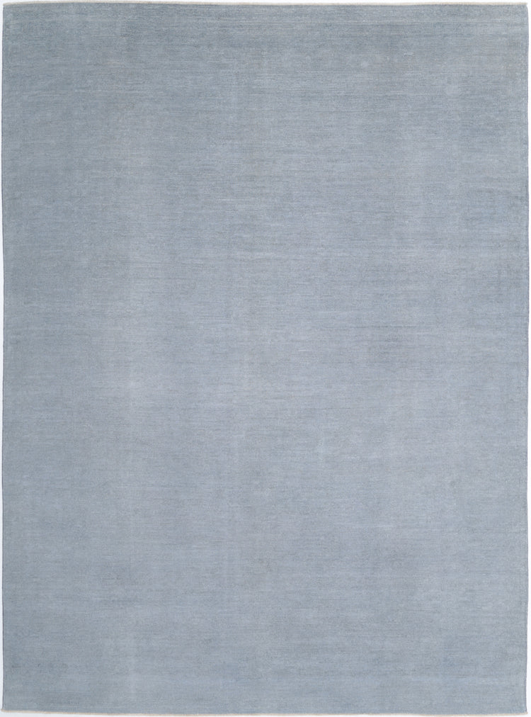 Hand Knotted Overdyed Wool Rug - 9'0'' x 12'3''
