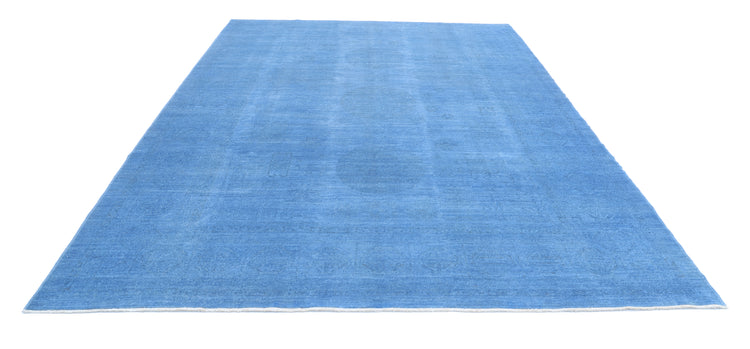 Hand Knotted Overdyed Wool Rug - 8'10'' x 12'1''