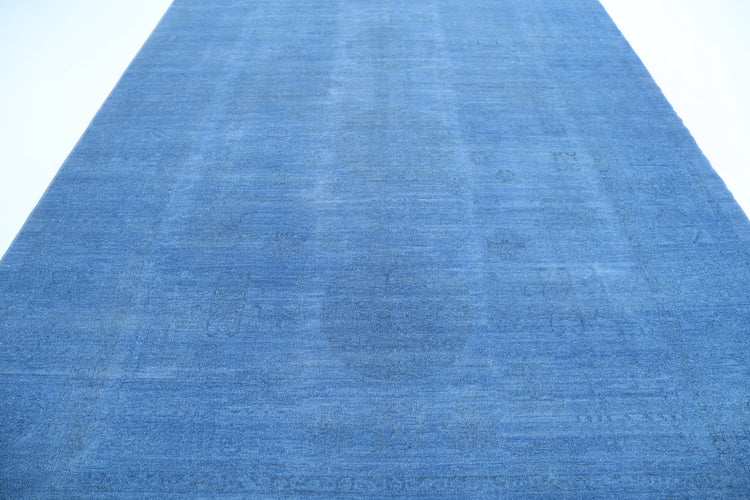 Hand Knotted Overdyed Wool Rug - 8'10'' x 12'1''