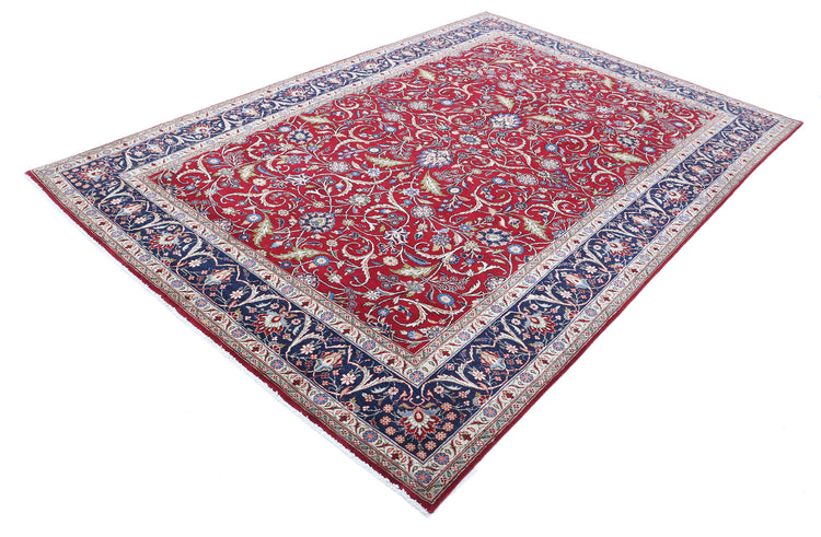 Hand Knotted Persian Tabriz Wool Rug - 6'7'' x 9'11''