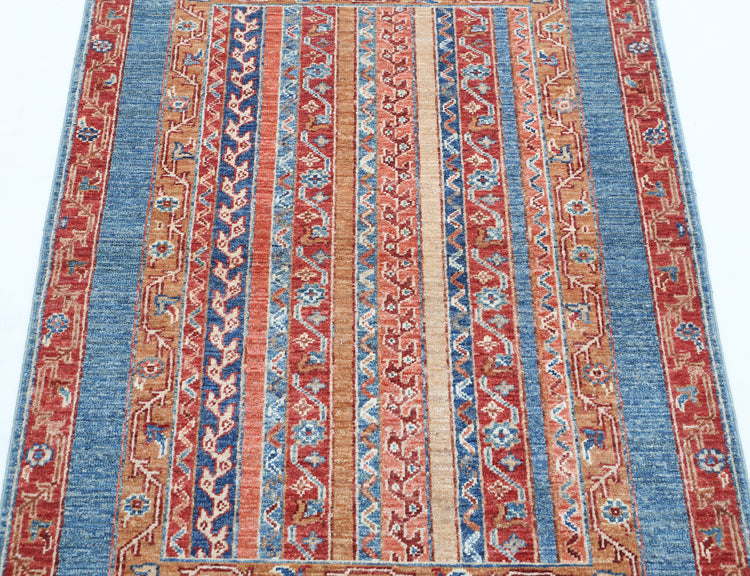 Hand Knotted Shaal Wool Rug - 2'9'' x 3'11''