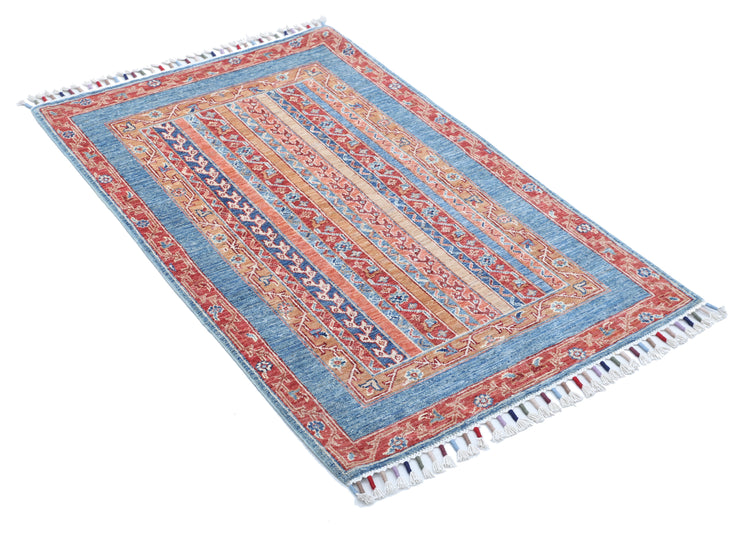Hand Knotted Shaal Wool Rug - 2'8'' x 3'11''