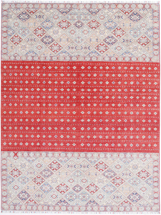 Hand Knotted Khurjeen Wool Rug - 8'9'' x 11'11''