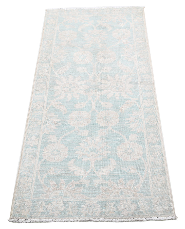 Hand Knotted Serenity Wool Rug - 2'0'' x 4'8''