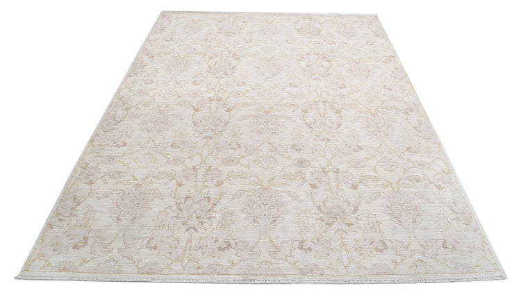 Hand Knotted Serenity Wool Rug - 6'1'' x 8'4''