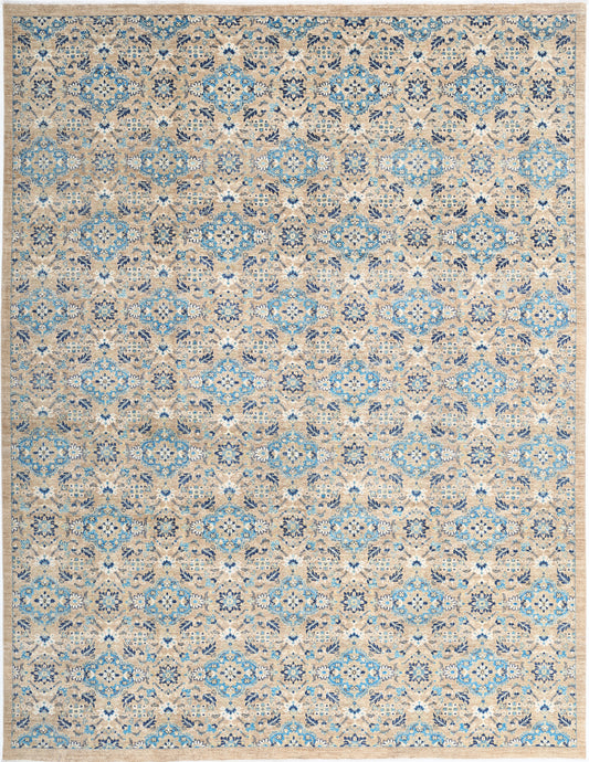 Hand Knotted Artemix Wool Rug - 8'10'' x 11'7''
