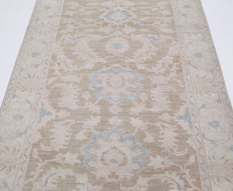 Hand Knotted Serenity Wool Rug - 4'2'' x 12'1''