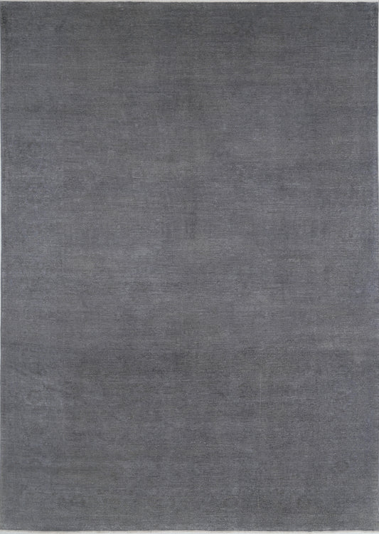 Hand Knotted Overdyed Wool Rug - 9'8'' x 13'9''