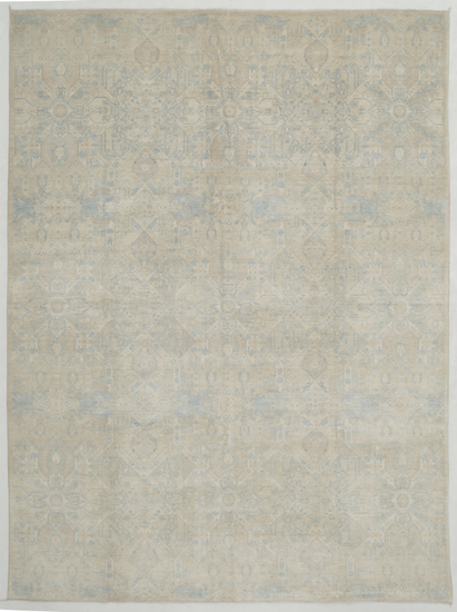 Hand Knotted Ariana Wool Rug - 8' 8" X 11' 6" 8' 8" X 11' 6" (264 X 351) / Grey / Wool