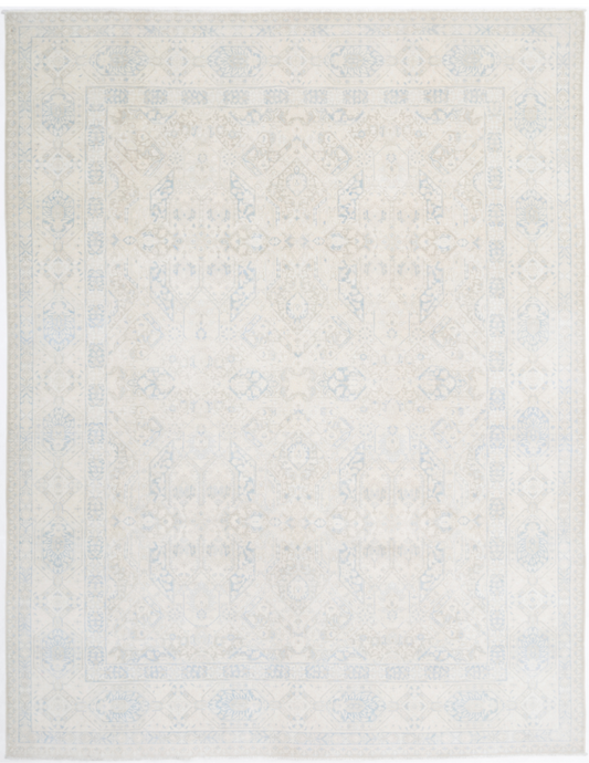 Hand Knotted Ariana Wool Rug - 8' 10" X 11' 5" 8' 10" X 11' 5" (269 X 348) / Ivory / Wool