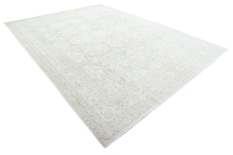 Hand Knotted Ariana Wool Rug - 9' 10" X 13' 5" 9' 10" X 13' 5" (300 X 409) / Ivory / Wool