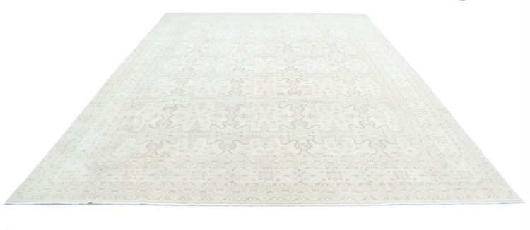 Hand Knotted Ariana Wool Rug - 9' 10" X 13' 5" 9' 10" X 13' 5" (300 X 409) / Ivory / Wool