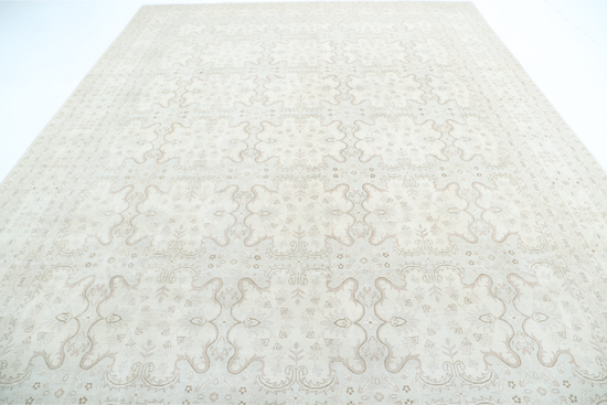 Hand Knotted Ariana Wool Rug - 9' 10" X 13' 5" 9' 10" X 13' 5" (300 X 409) / Ivory / Wool