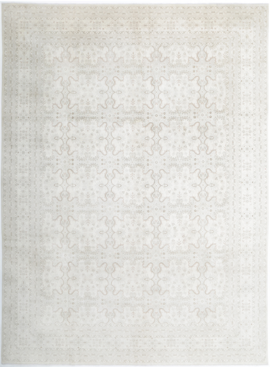 Hand Knotted Ariana Wool Rug - 9' 10" X 13' 5" 9' 10" X 13' 5" (300 X 409) / Ivory / Wool