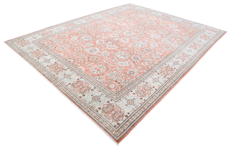 Hand Knotted Ariana Wool Rug - 8' 10" X 11' 7" 8' 10" X 11' 7" (269 X 353) / Pink / Wool