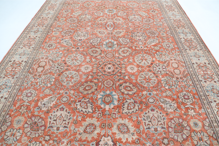 Hand Knotted Ariana Wool Rug - 8' 10" X 11' 7" 8' 10" X 11' 7" (269 X 353) / Pink / Wool