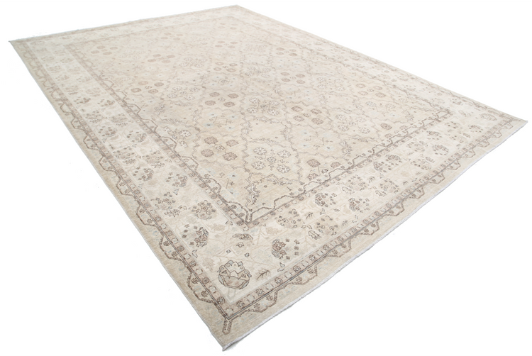 Hand Knotted Ariana Wool Rug - 10' 0" X 13' 6" 10' 0" X 13' 6" (305 X 411) / Beige / Wool