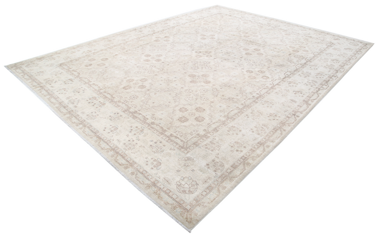 Hand Knotted Ariana Wool Rug - 10' 0" X 13' 6" 10' 0" X 13' 6" (305 X 411) / Beige / Wool