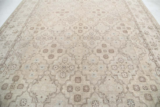 Hand Knotted Ariana Wool Rug - 10' 0" X 13' 6" 10' 0" X 13' 6" (305 X 411) / Beige / Wool