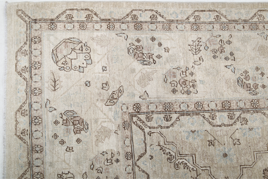 Hand Knotted Ariana Wool Rug - 10' 0" X 13' 6" 10' 0" X 13' 6" (305 X 411) / Beige / Wool