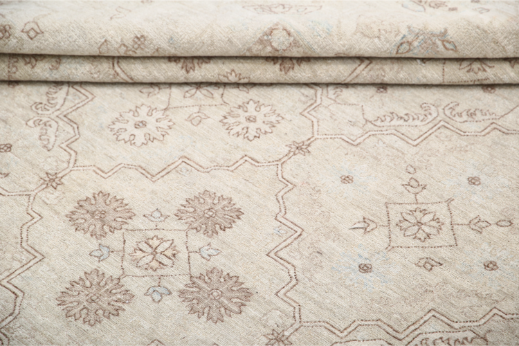 Hand Knotted Ariana Wool Rug - 10' 0" X 13' 6" 10' 0" X 13' 6" (305 X 411) / Beige / Wool