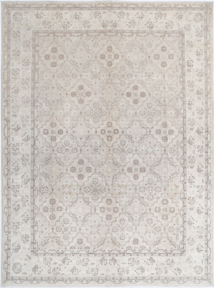 Hand Knotted Ariana Wool Rug - 10' 0" X 13' 6" 10' 0" X 13' 6" (305 X 411) / Beige / Wool