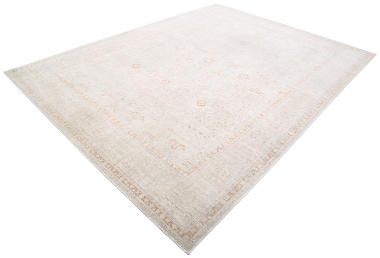 Hand Knotted Ariana Wool Rug - 8' 0" X 10' 7" 8' 0" X 10' 7" (244 X 322) / Ivory / Wool