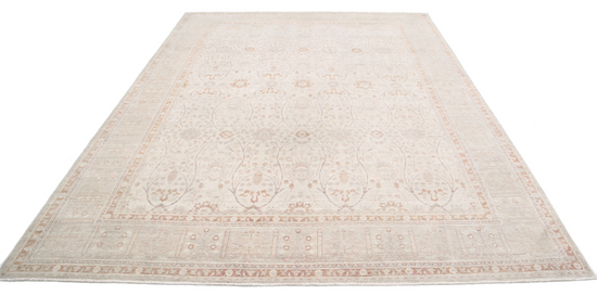 Hand Knotted Ariana Wool Rug - 8' 0" X 10' 7" 8' 0" X 10' 7" (244 X 322) / Ivory / Wool