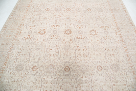 Hand Knotted Ariana Wool Rug - 8' 0" X 10' 7" 8' 0" X 10' 7" (244 X 322) / Ivory / Wool