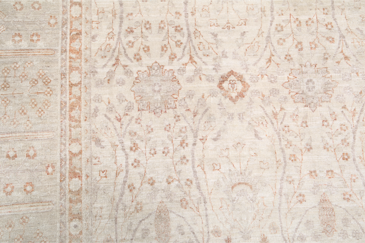 Hand Knotted Ariana Wool Rug - 8' 0" X 10' 7" 8' 0" X 10' 7" (244 X 322) / Ivory / Wool