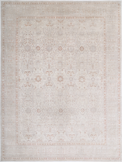 Hand Knotted Ariana Wool Rug - 8' 0" X 10' 7" 8' 0" X 10' 7" (244 X 322) / Ivory / Wool