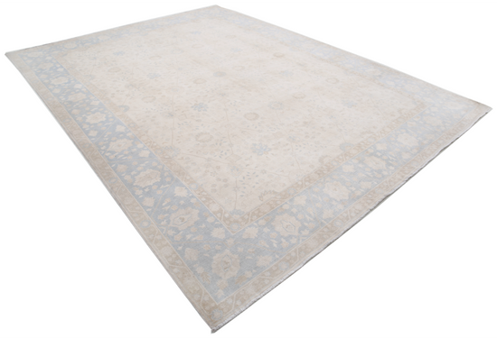 Hand Knotted Ariana Wool Rug - 9' 1" X 11' 11" 9' 1" X 11' 11" (277 X 363) / Ivory / Wool